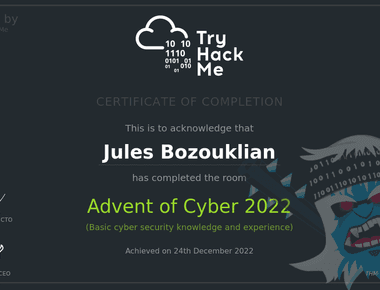 Advent Of Cyber TryhackMe 2022