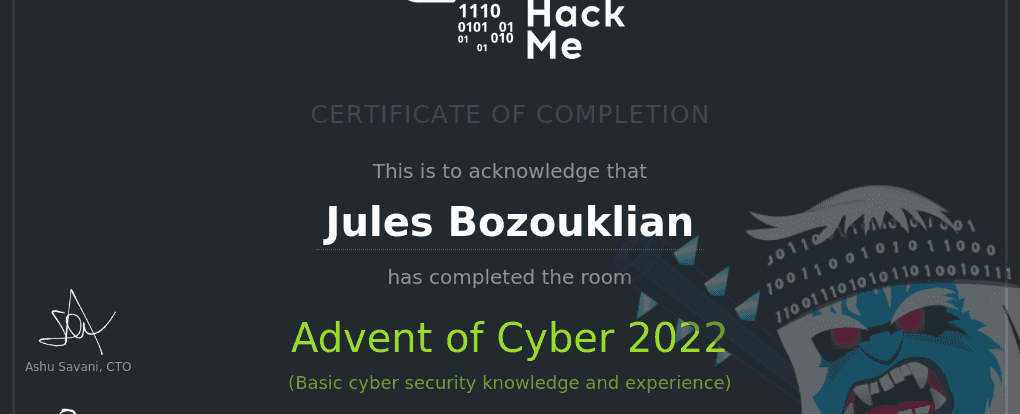 Advent Of Cyber TryhackMe 2022